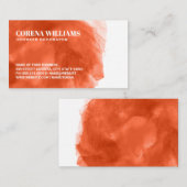 Waterverf artistieke achtergrond visitekaartje (Voorkant / Achterkant)