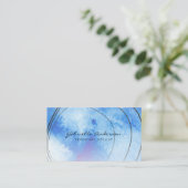 Waterverf artistieke beroertes visitekaartje (Staand voorkant)