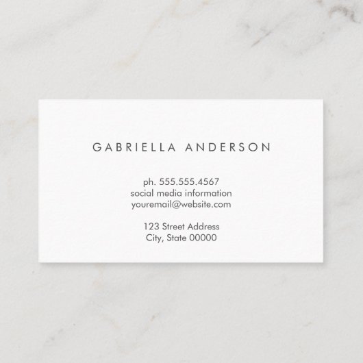 Waterverf artistieke beroertes visitekaartje (Achterkant)