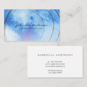 Waterverf artistieke beroertes visitekaartje (Voorkant / Achterkant)