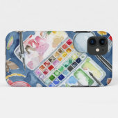 Waterverf artistieke cadeau Case-Mate iPhone case (Achterkant (horizontaal))