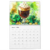 Waterverf Artistieke Koffieliefhebbers Momenten Kalender (Mar 2026)