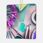 Waterverf artistieke penselen keramisch ornament (Links)