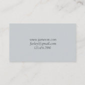 Waterverf Aspen Berkenbomen Visitekaartje (Achterkant)