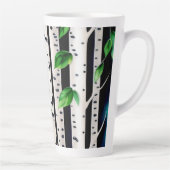 Waterverf Aspen Trees Latte Mok (Rechts)