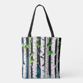 Waterverf Aspen Trees Tote Bag (Achterkant)