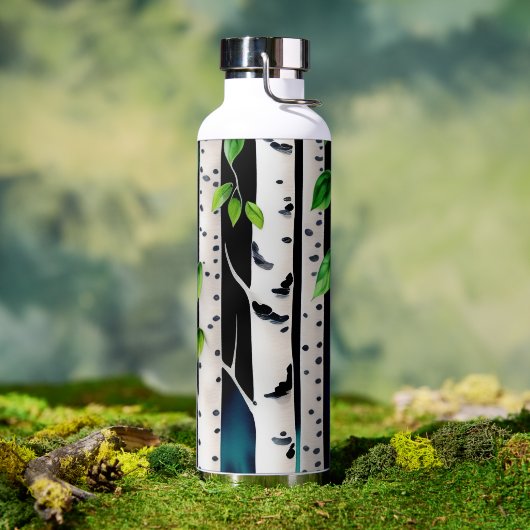 Waterverf Aspen Trees Waterfles (Buiten)