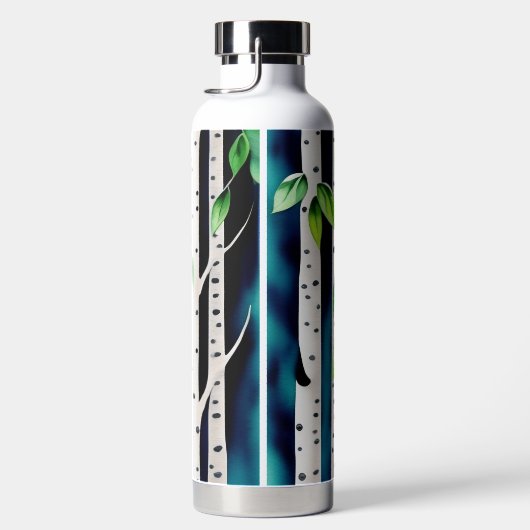 Waterverf Aspen Trees Waterfles (Rechts)