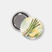 Waterverf Asperge Citroen Magneet (Voorkant / Achterkant)