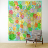 WATERVERF ASTER- EN CONE-STROMEN EN TROPISCHE LEZE WANDKLEED (In situ)