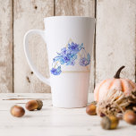 Waterverf Astrologie Zodiab Sign | Monogram Latte Mok<br><div class="desc">Perfect voor vrienden en familie om ze een mooie dag te wensen wanneer ze een jaartje ouder worden. Elegant waterverf zodiac op de voorkant met de naam van de ontvanger, de verjaardag en de persoonlijkheid van het zodiumteken op de achterkant. Voeg uw douanetekst aan dit ontwerp toe door de "Edit...</div>