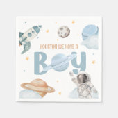 Waterverf astronaut buitenruimte servetten (Voorkant)
