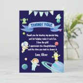 Waterverf Astronaut Space Hartelijk dank Bedankkaart (Staand voorkant)