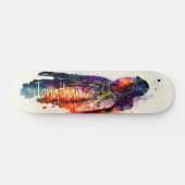 Waterverf Astronaut thema Persoonlijk Skateboard (Horizontaal)