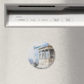Waterverf Athenamagnet – Grieks ruïnes souvenir Magneet (Insitu (Vaatwasser))