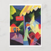 Waterverf augustus Macke - Modefenster 1913 Briefkaart (Voorkant)