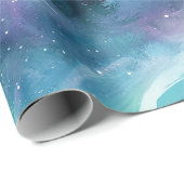Waterverf Aurora Borealis Bos Cadeaupapier (Rol Hoek)