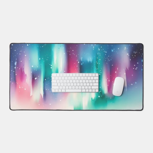 Waterverf auroras bureaumat (Keyboard & Muis)