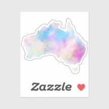 Waterverf Australia Sticker