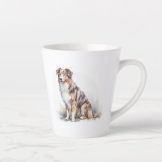 Waterverf Australian Shepherd Latte Mok