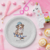 Waterverf Australian Shepherd Paper Bord (Feest)