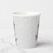 Waterverf Australian Shepherd Paper Cups Papieren Bekers (Links)