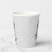 Waterverf Australian Shepherd Paper Cups Papieren Bekers (Rechts)