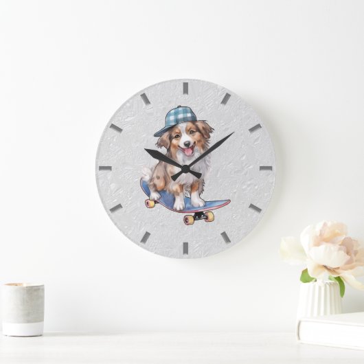 Waterverf Australian Shepherd Wall Clock Grote Klok (Huis)
