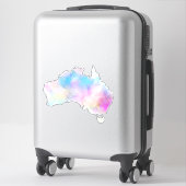 Waterverf Australië Sticker (Koffer)
