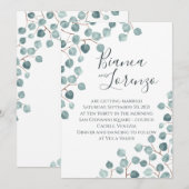 Waterverf Australische Flora Eucalyptus Kaart (Voorkant / Achterkant)