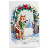 Waterverf Australische Kelpie Landhek Medium Cadeauzakje (Voorkant)
