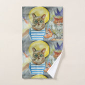 Waterverf auto's bad handdoek (Handdoek)