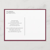 Waterverf Autumn Blooms Foto Afstuderen Uitnodiging Briefkaart (Achterkant)