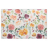 Waterverf Autumn Blooms Pattern Fabric Stof (Fat Quarter)