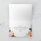 Waterverf Autumn Blooms Wil jij mijn paginaman zij Kaart (Binnen)