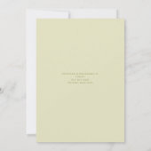 Waterverf Autumn Greenery Baby shower Uitnodiging (Achterkant)