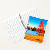 Waterverf Autumn Lake Notitieboek (Binnen)