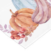 Waterverf Autumn Leaves en Pumpkins Korte Tafelloper (Hoek)