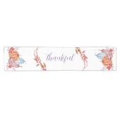 Waterverf Autumn Leaves en Pumpkins Korte Tafelloper (Horizontaal)