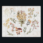 Waterverf Autumn Wilde Floral Art Puzzel<br><div class="desc">Waterverf Autumn Wilde Floral Art Puzzle</div>