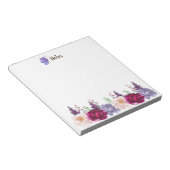 Waterverf Autums Blooms Herfst Custom Notitieblok (Schuin)