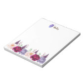 Waterverf Autums Blooms Herfst Custom Notitieblok (Linkerzijde)