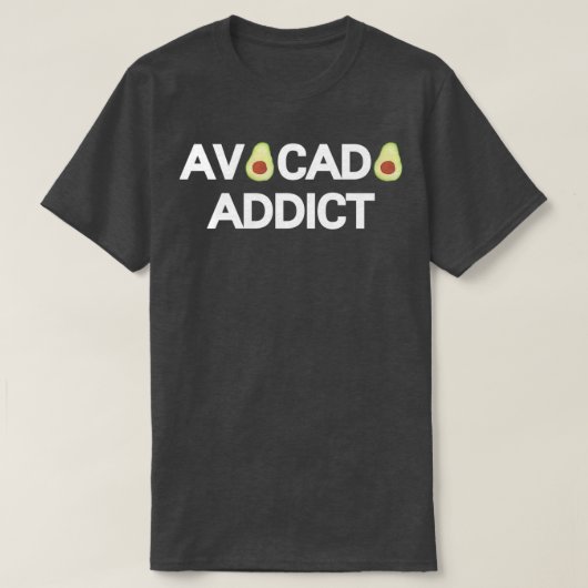 Waterverf Avocado Addict T-shirt (Design voorkant)
