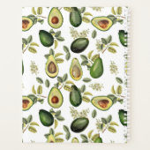 Waterverf Avocado Botanical Jaarlijks Maandelijks Planner (Achterkant)