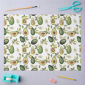 Waterverf Avocado Botanische Patroon Tissuepapier (Craft)