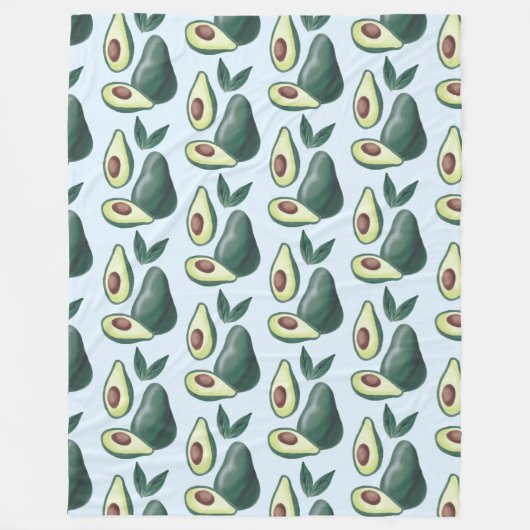 waterverf avocado deken (Voorkant)
