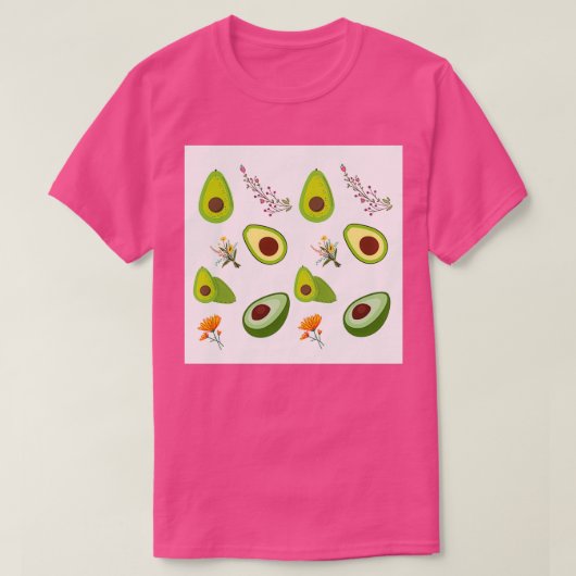 Waterverf Avocado Face Mask Mask T-shirt (Design voorkant)