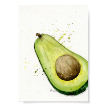 Waterverf Avocado keukenkunst