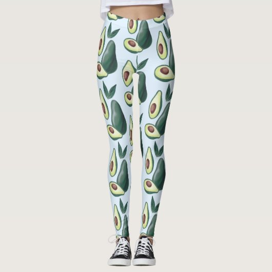 waterverf avocado leggings (Voorkant)
