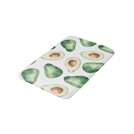 Waterverf Avocado Pattern Badmat (Gekanteld)